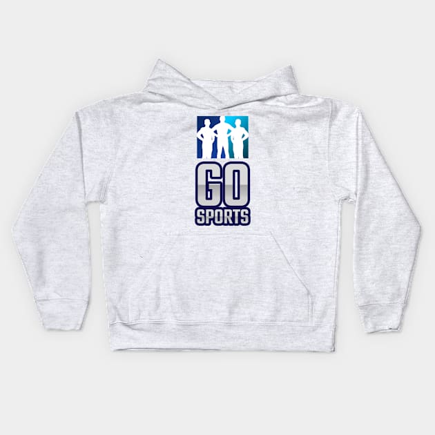 Go Sports Kids Hoodie by Mad Art